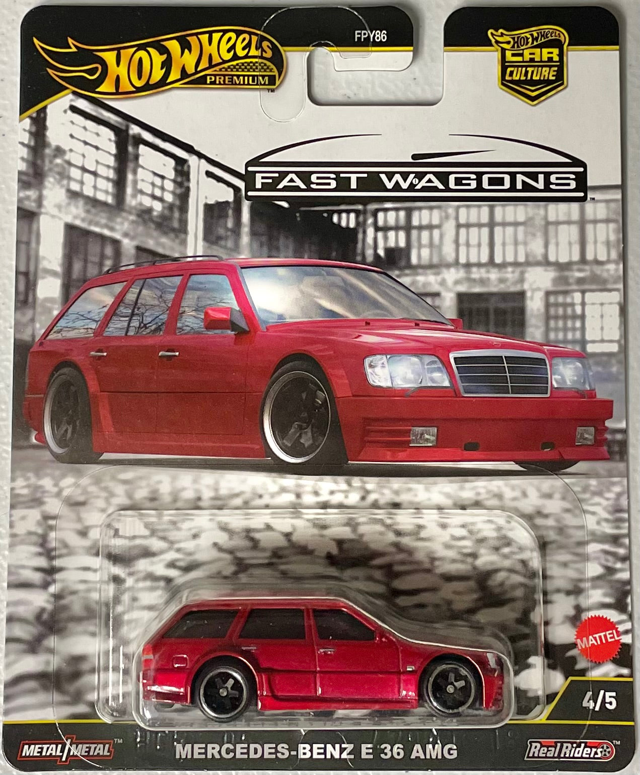 Hot Wheels 1:64 die cast Mercedes Benz E 36 AMG