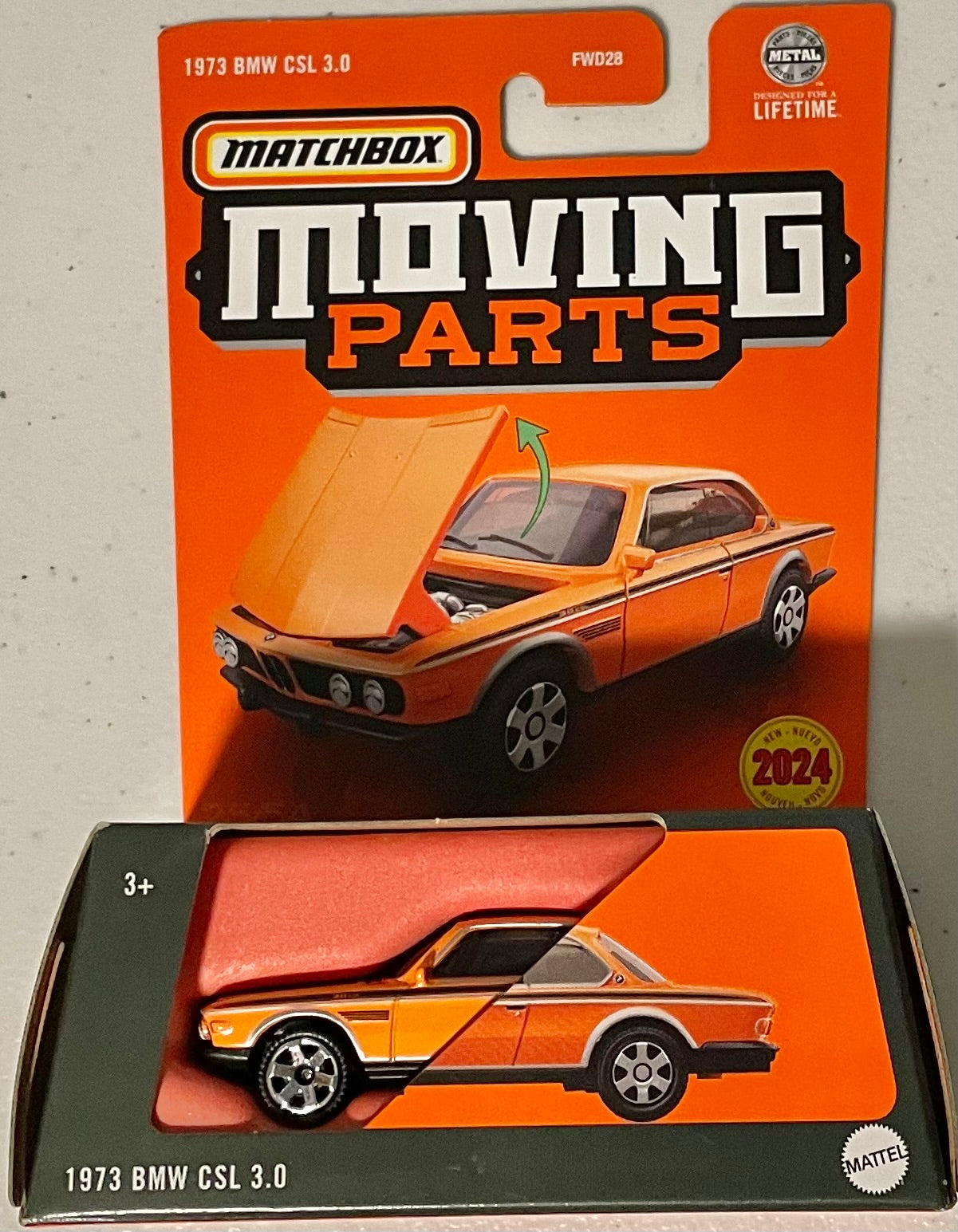 Matchbox 1:64 diecast 1973 BMW CSL 3.0