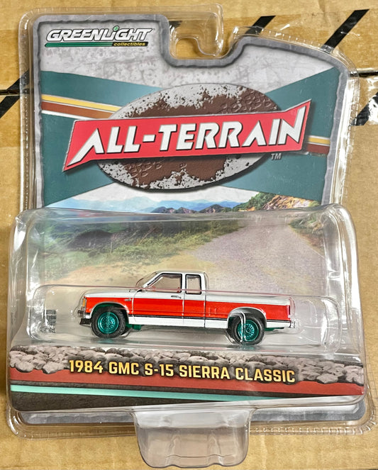 Greenlight 1:64 die cast 1984 GMC S-15 Sierra Classic Pickup Truck CHASE