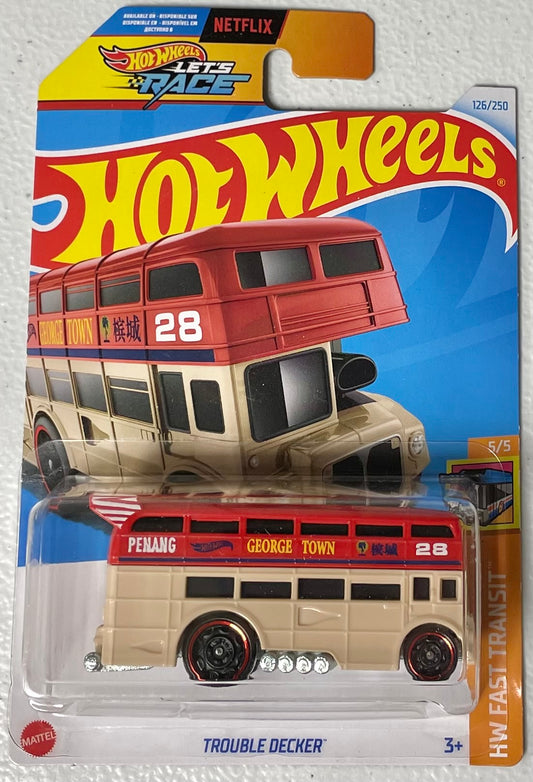 Hot Wheels 1:64 die cast Trouble Decker Bus