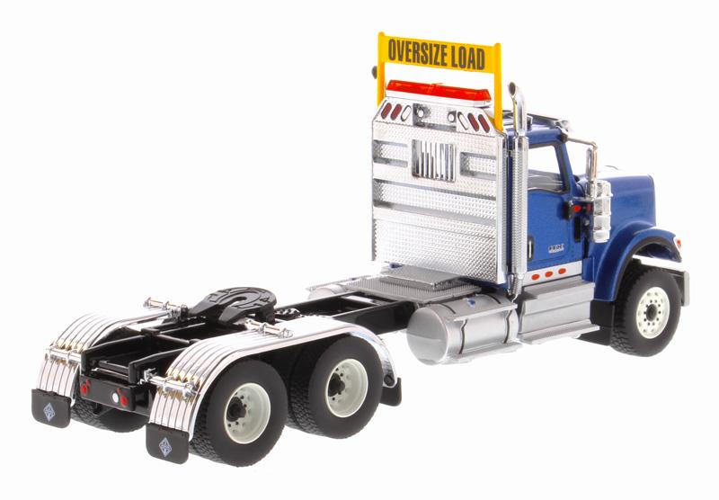 Diecast Masters 1:50 die cast International HX520 Tandem Axle Semi Blue