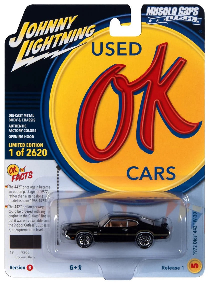 Johnny Lightning 1:64 die cast 1972 Oldsmobile 442 W 30
