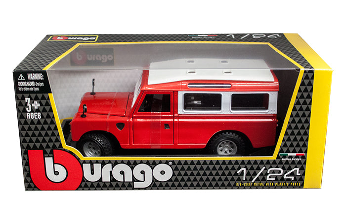 Bburago 1:24 die cast Land Rover Series ll Red