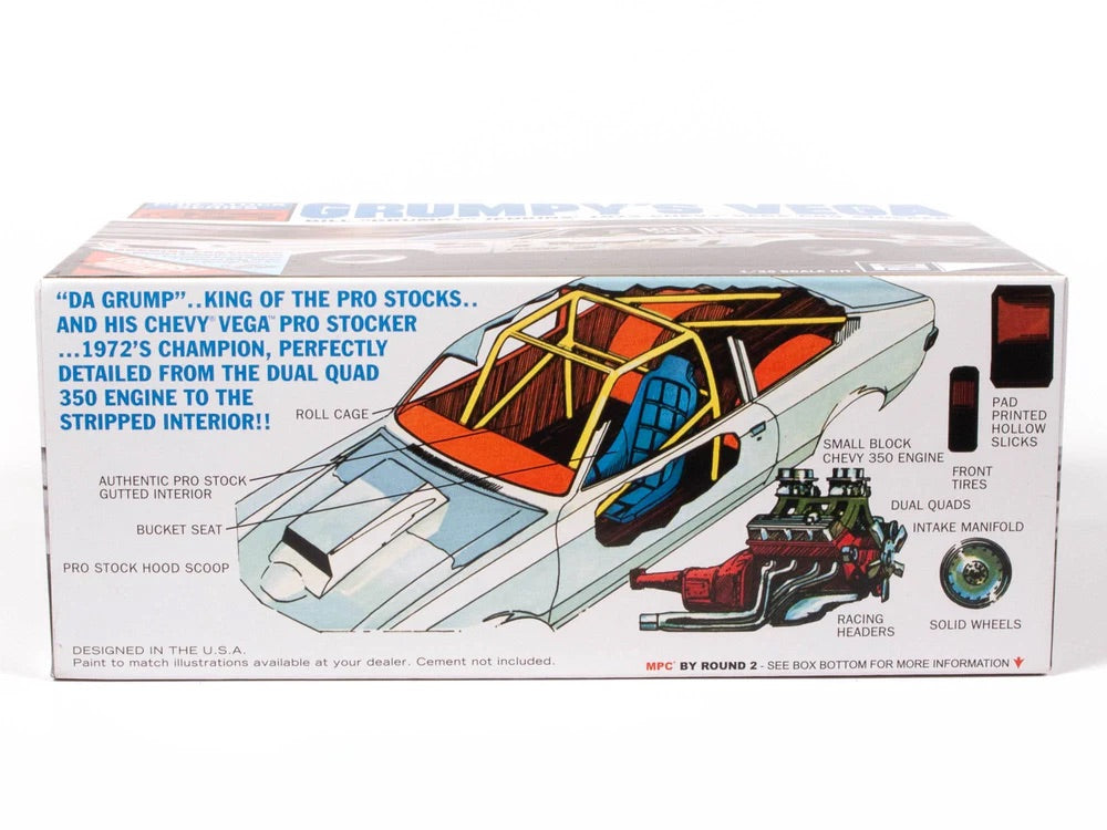 MPC 1:25 Grumpy’s Toy Chevy Vega Pro Stock Drag Racing Model Kit