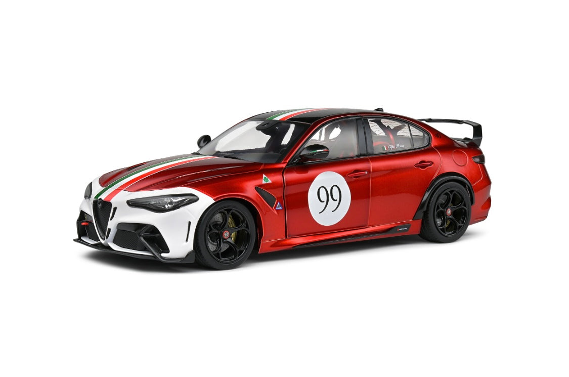 Solido 1:18 die cast 2022 Alfa Romeo Giulia GTA-M Tricolore Mugello