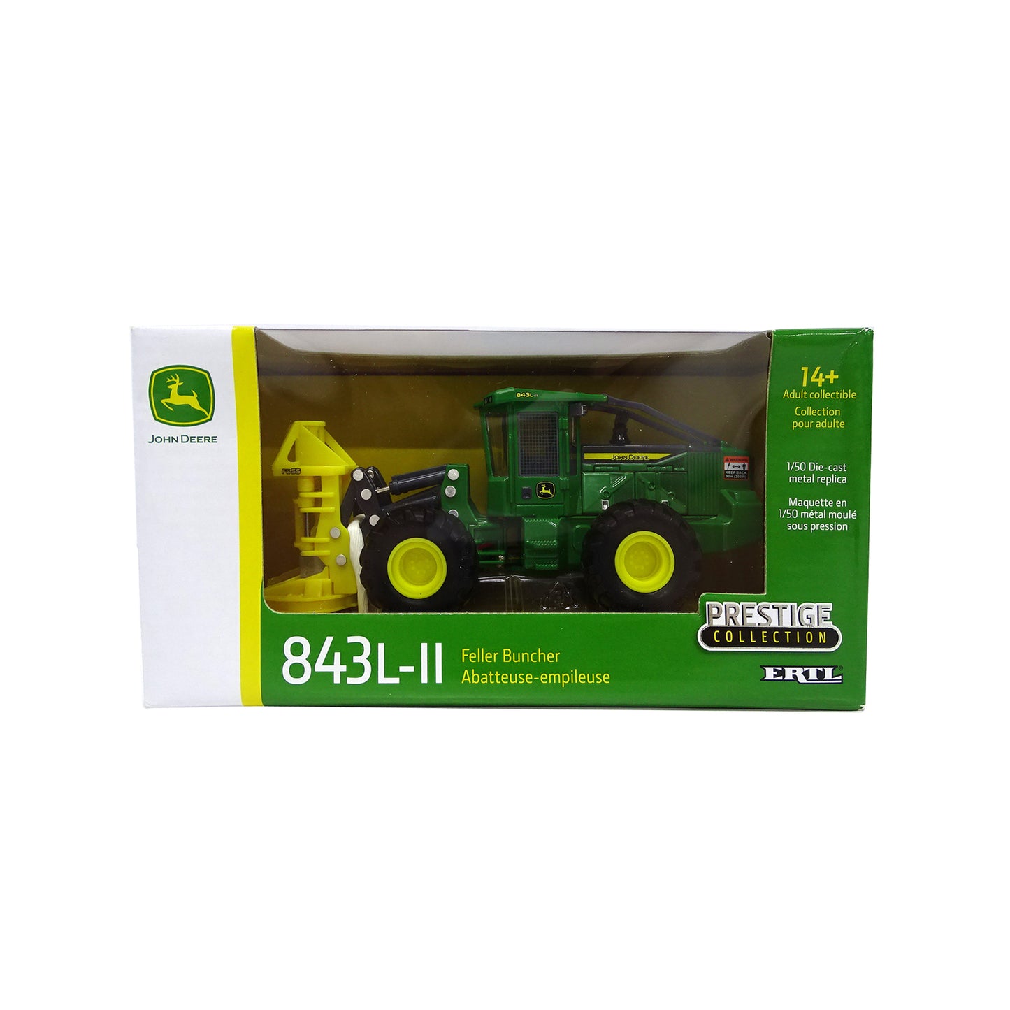 Ertl 1:50 die cast John Deere 843L ll Feller Buncher