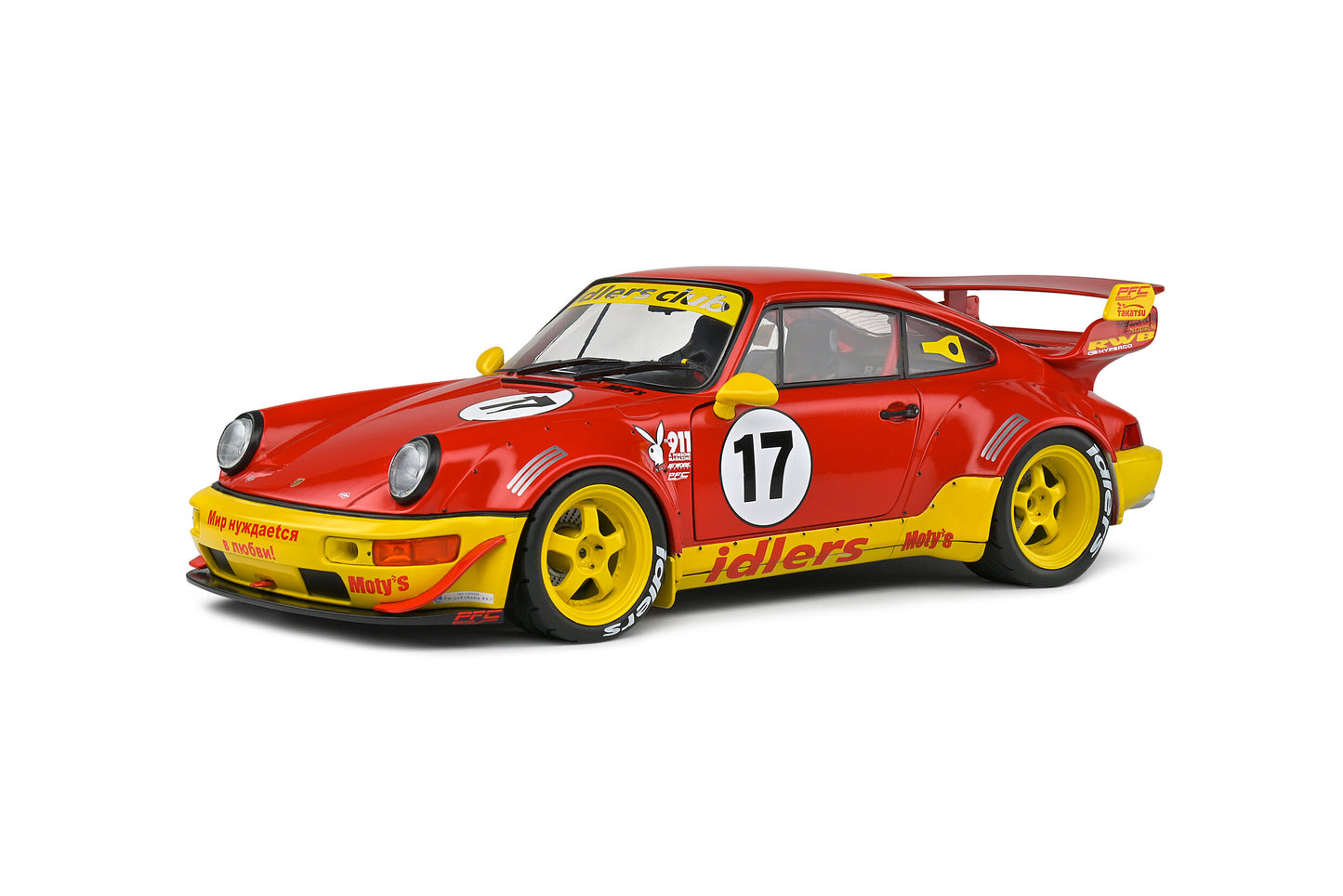 Solido 1:18 die cast 2016 Porsche RWB Body Kit Maty’s Idlers