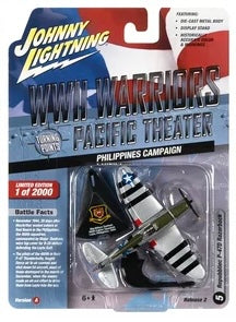 Johnny Lightning 1:64 die cast WWll Repubbliec P-470 Razorback Airplane