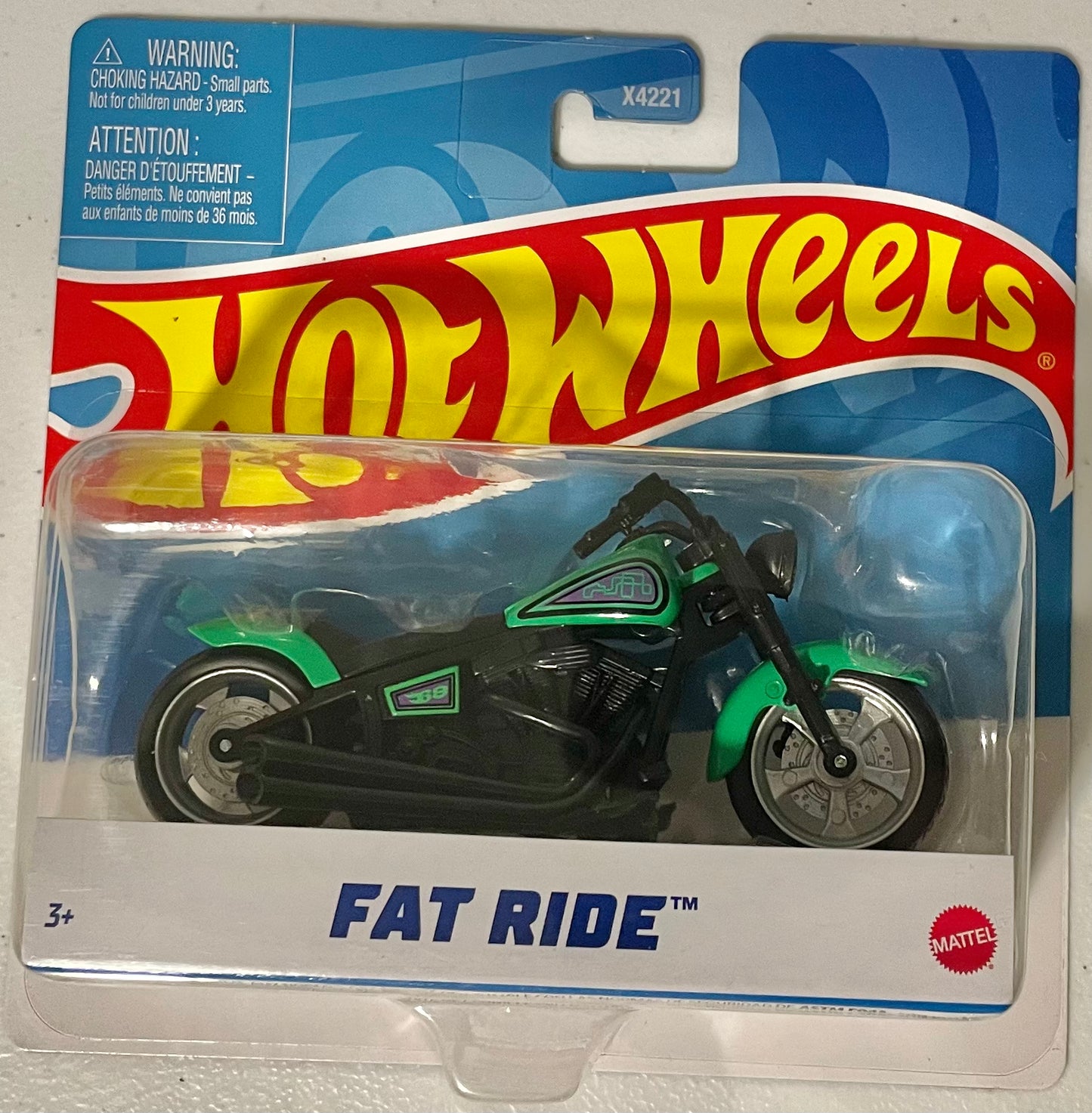 Hot Wheels 1:18 die cast Fat Ride Motorcycle – Sublime Collectibles