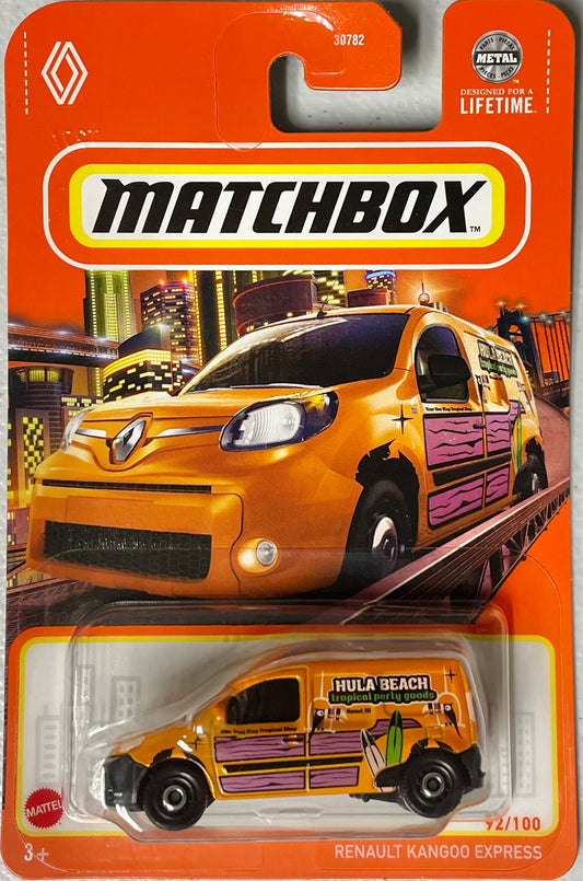 Matchbox 1/64 diecast Renault Kangoo Express Orange
