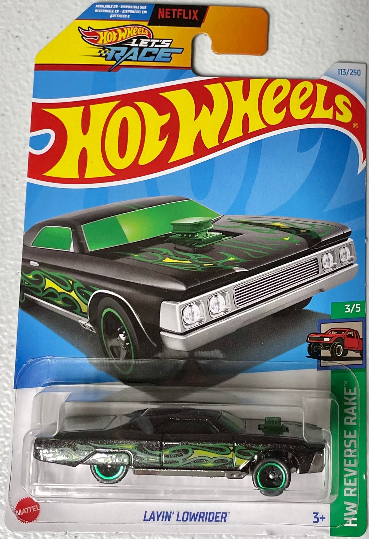 Hot Wheels 1:64 die cast Layin’ Lowrider