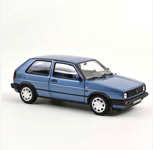 Norev 1:18 die cast 1988 VW Golf “10 Million Golfs” Blue