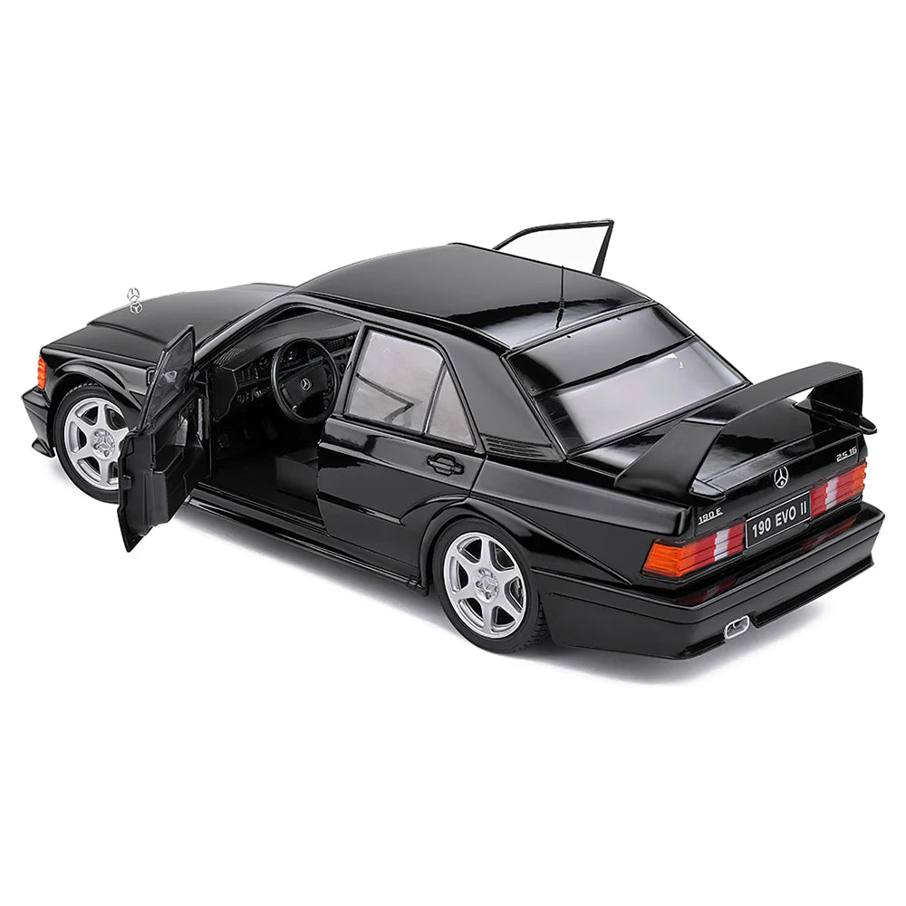 Solido 1:18 die cast 1990 Mercedes Benz 190 EVO ll Black