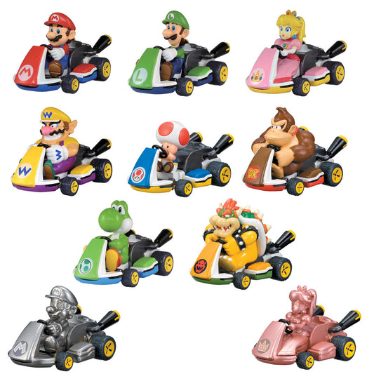 TOMY Mario Kart Pull Back Racers (Assorted, 1 pc)