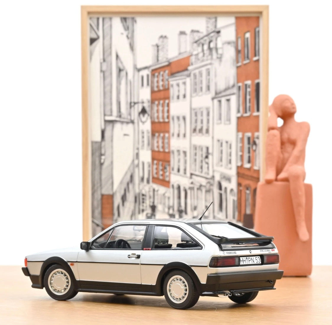 Norev 1:18 die cast 1988 VW Scirocco GTX 16V Silver