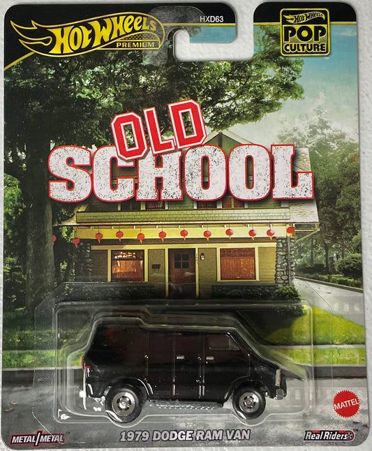 Hot Wheels 1:64 diecast Old School 1979 Dodge Ram Van