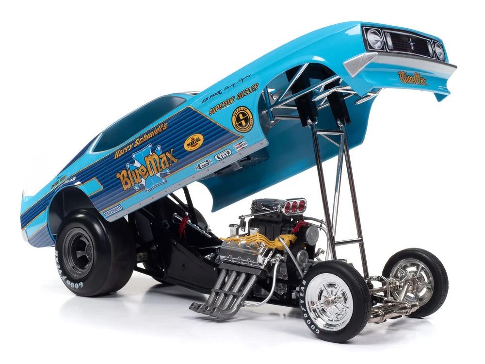 Auto World 1:18 die cast 1973 Ford Mustang “Blue Max” Funny Car