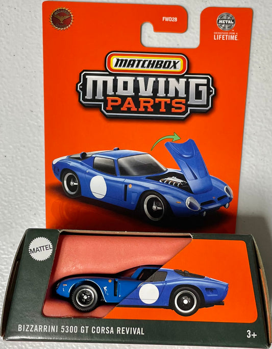 Matchbox 1:64 die cast Bizzarrini 5300 Corsa Revival