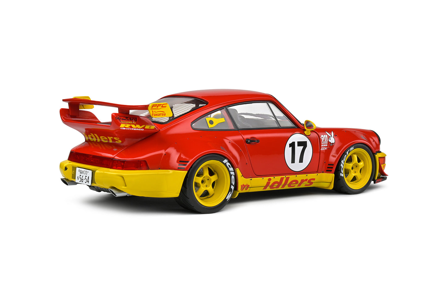 Solido 1:18 die cast 2016 Porsche RWB Body Kit Maty’s Idlers