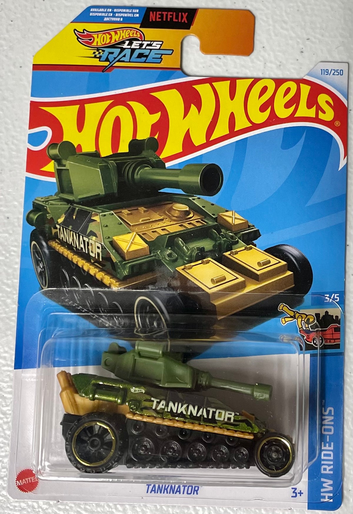 Hot Wheels 1:64 die cast Tanknator