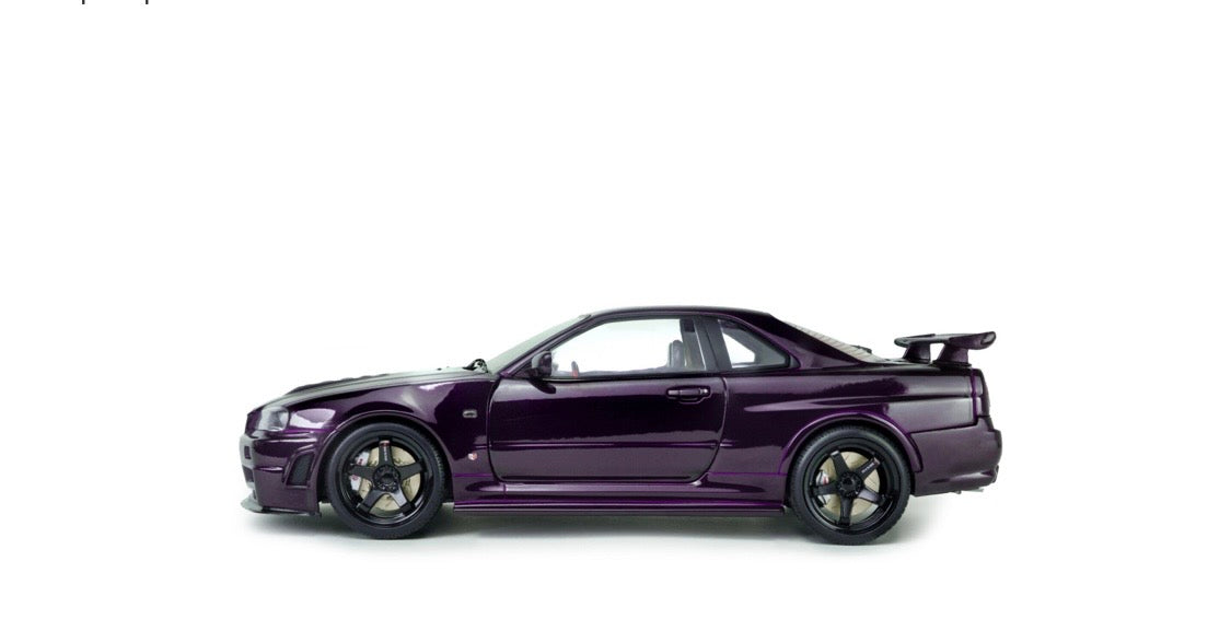 Solido 1:18 die cast 1999 Nissan Skyline GT-R Midnight Purple