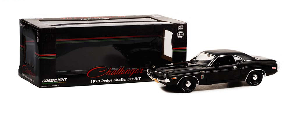 Greenlight 1:18 die cast 1970 Dodge Challenger R/T The Black Ghost