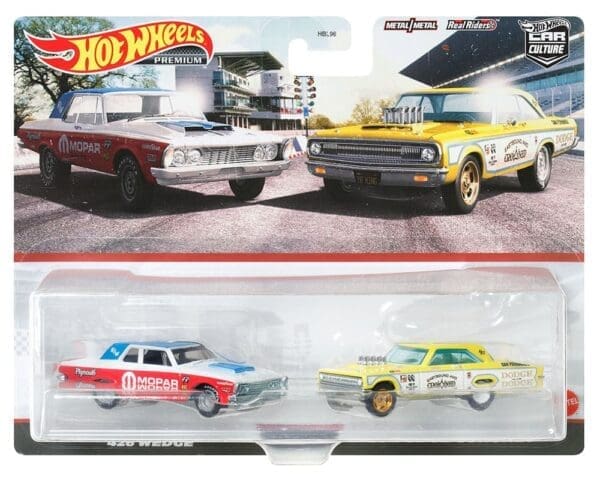 Hot Wheels 1:64 die cast Mopar 2 Pack Dodge AWB & Plymouth 426 Wedge