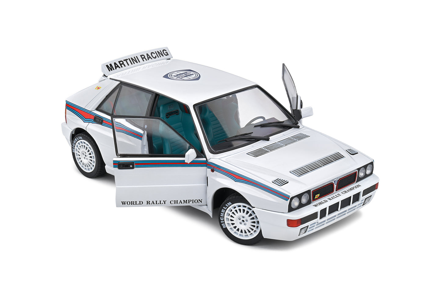 Solido 1:18 die cast 1992 Lancia Delta HF Integrale EVO 1 Martini 6 White