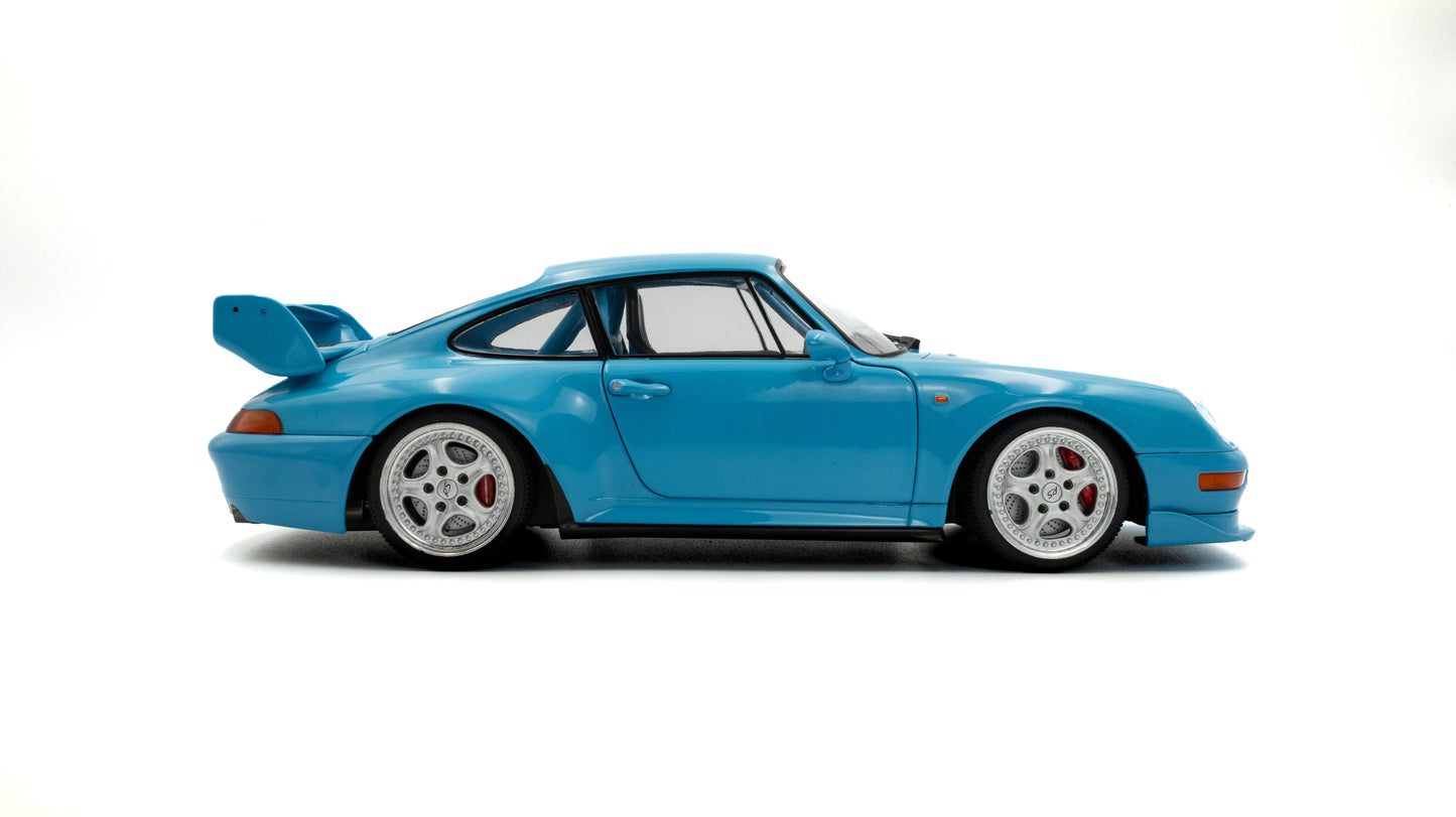 Solido 1:18 die cast 1997 Porsche 911 (993) Clubsport Blue