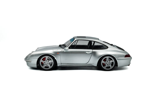 Solido 1:18 die cast 1996 Porsche 911 (993) 4S Silver PAINT DAMAGE