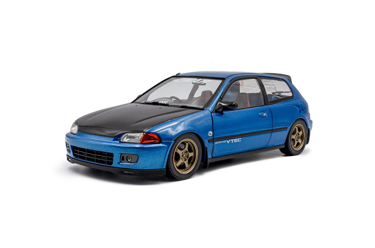 Solido 1:18 die cast 1991 Honda Civic SiR EG Hatch Blue RHD