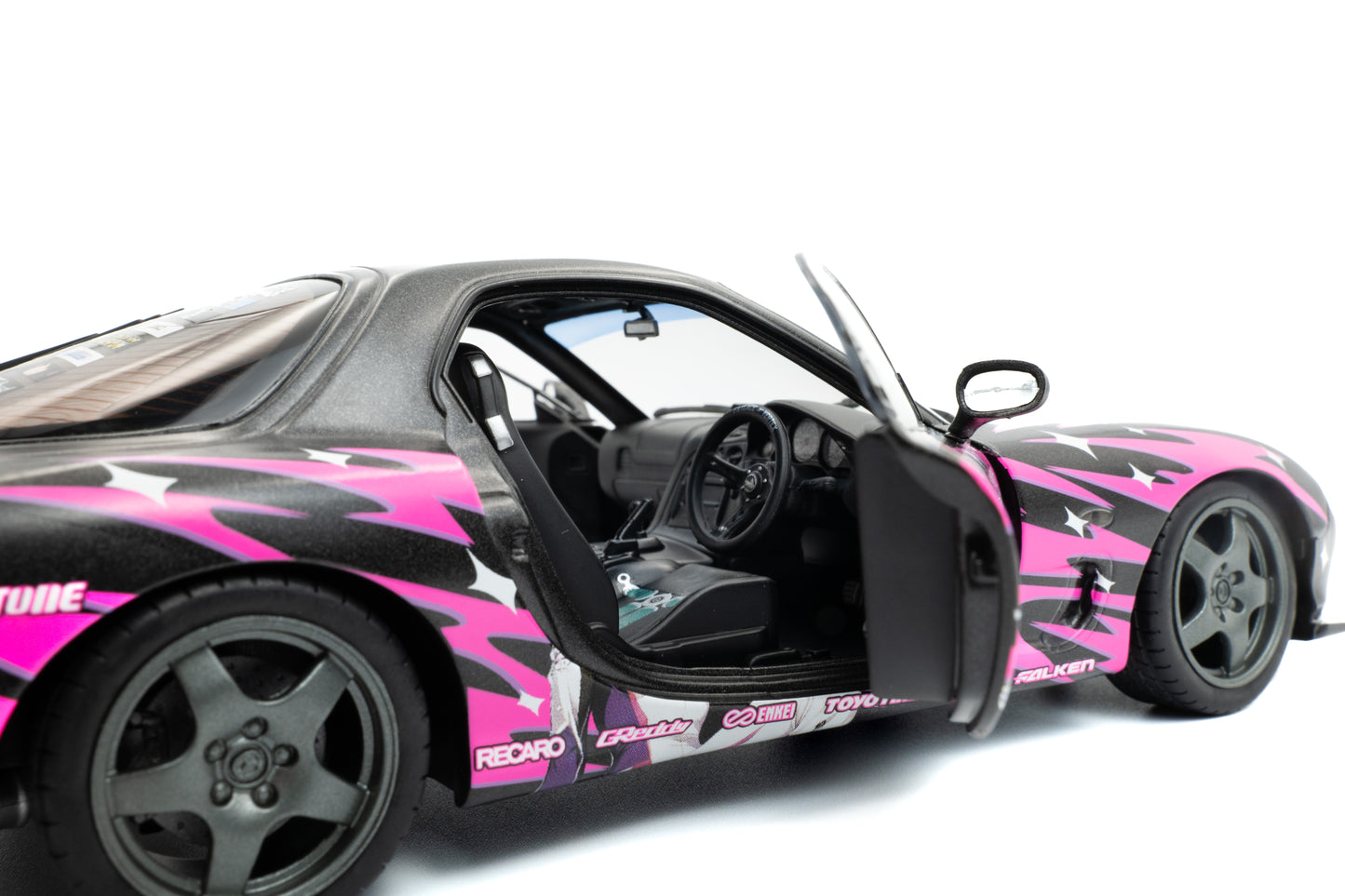 Solido 1:18 die cast 1999 Mazda RX7 FD3RS Itasha Club Racing