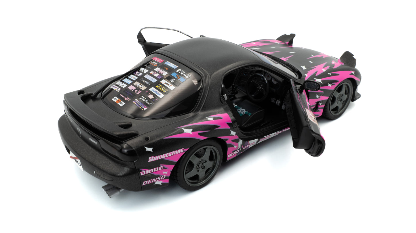 Solido 1:18 die cast 1999 Mazda RX7 FD3RS Itasha Club Racing