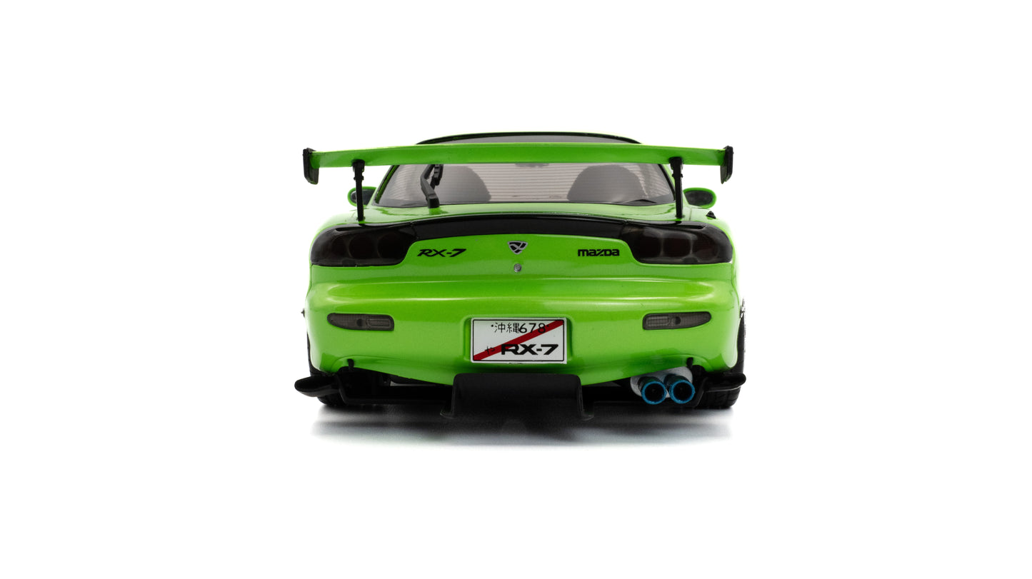 Solido 1:18 die cast 1999 Mazda RX7 (FD3RS) Neon Green