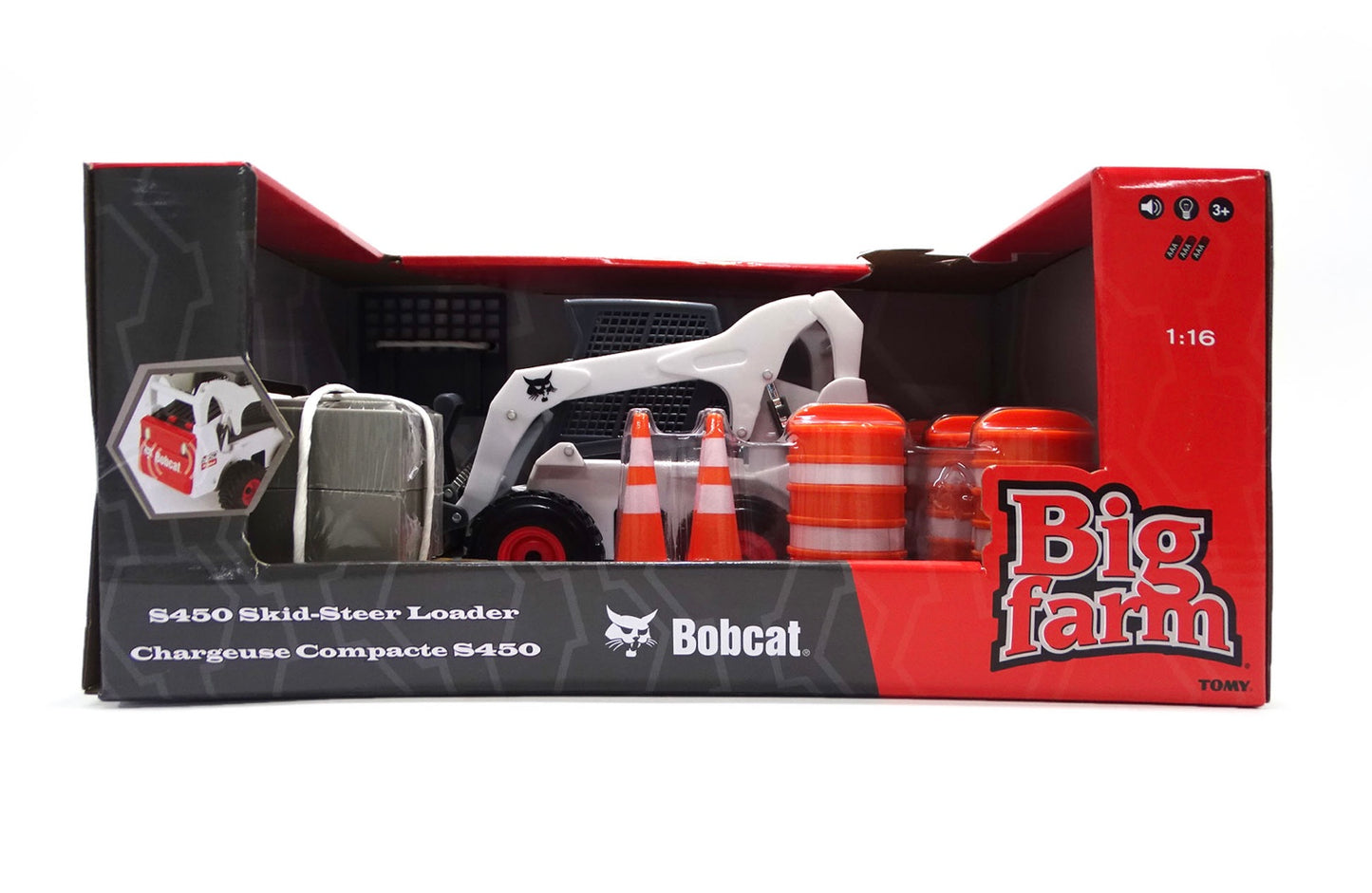 Ertl Big Farm 1:16 Bobcat S450 Skid Steer Loader Playset