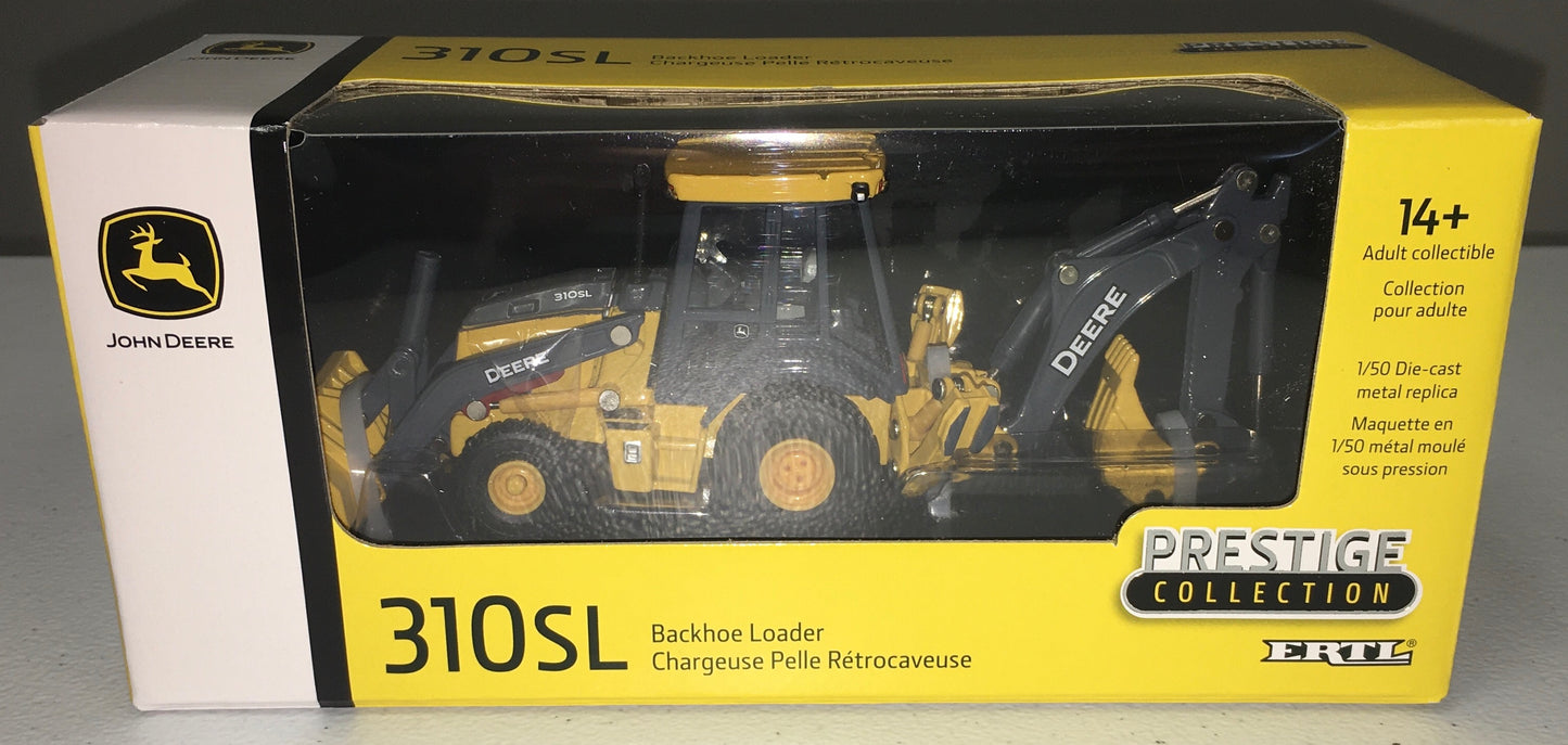 Ertl Prestige 1:50 die cast John Deere 310SL Backhoe